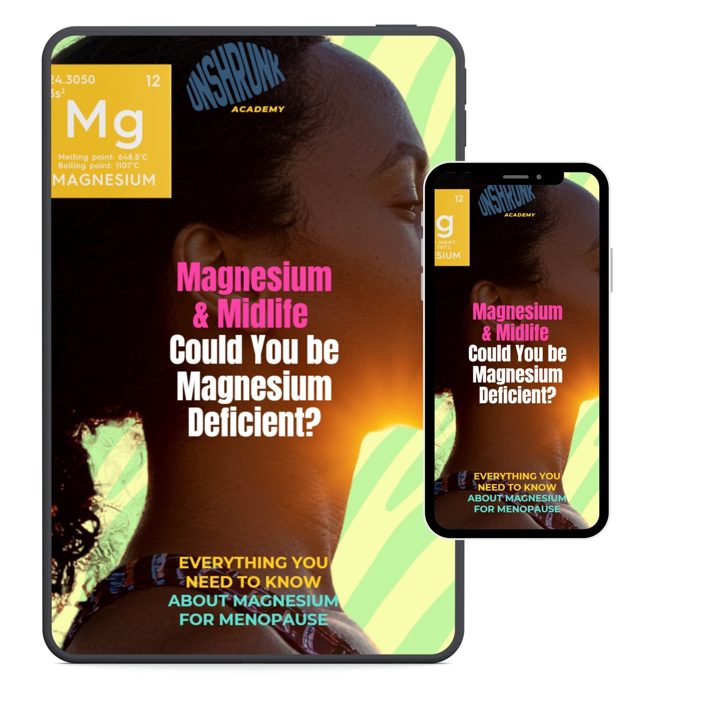 Magnesium & Midlife: Could You Be Magnesium Deficient? ebook cover — menopause magnesium guide PDF download