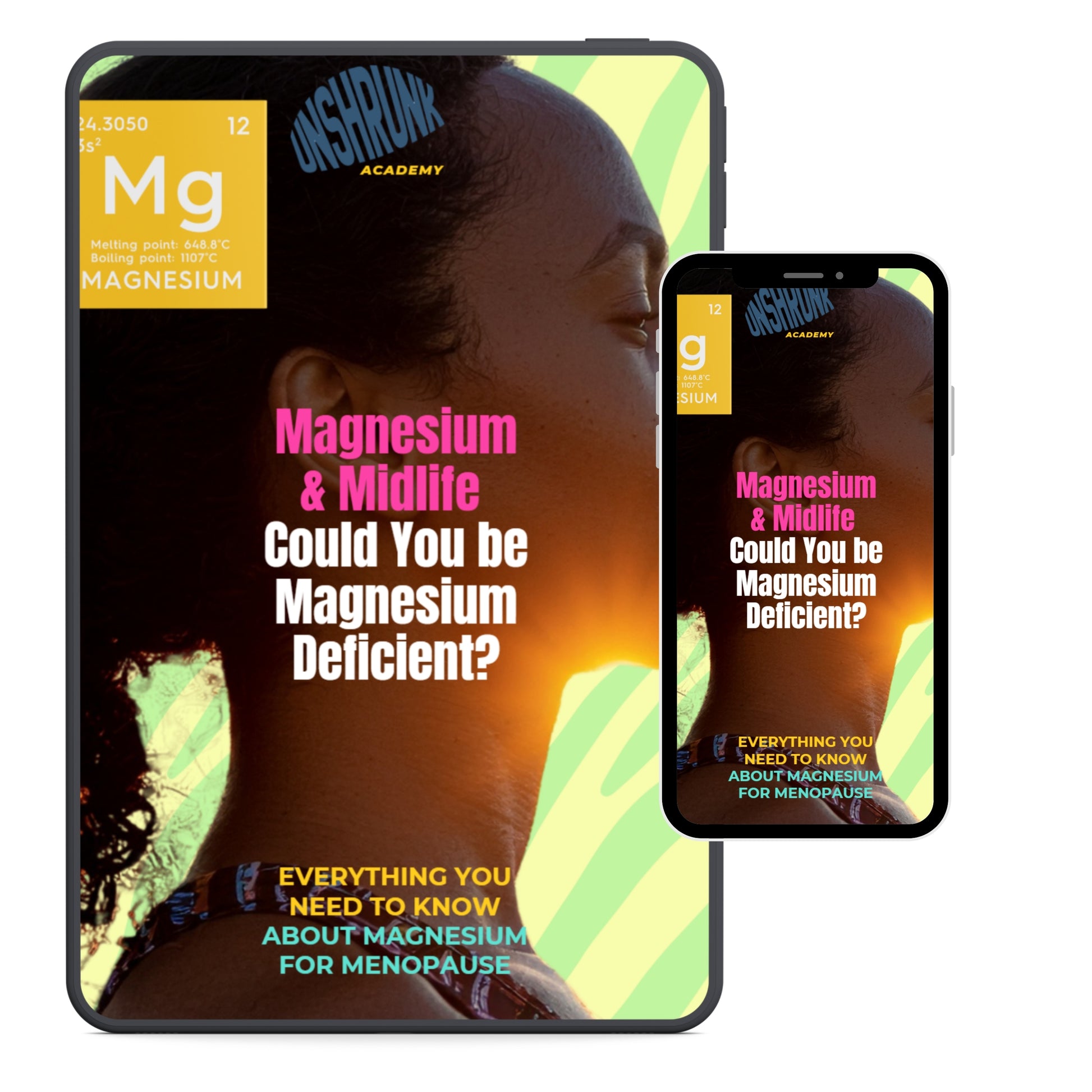 Magnesium & Midlife: Could You Be Magnesium Deficient? ebook cover — menopause magnesium guide PDF download