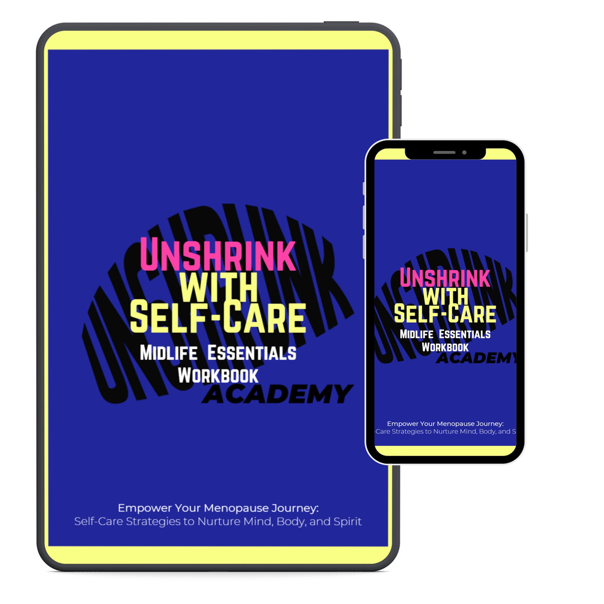 Self-Care Midlife Essentials menopause workbook ebook cover — 73-page PDF download